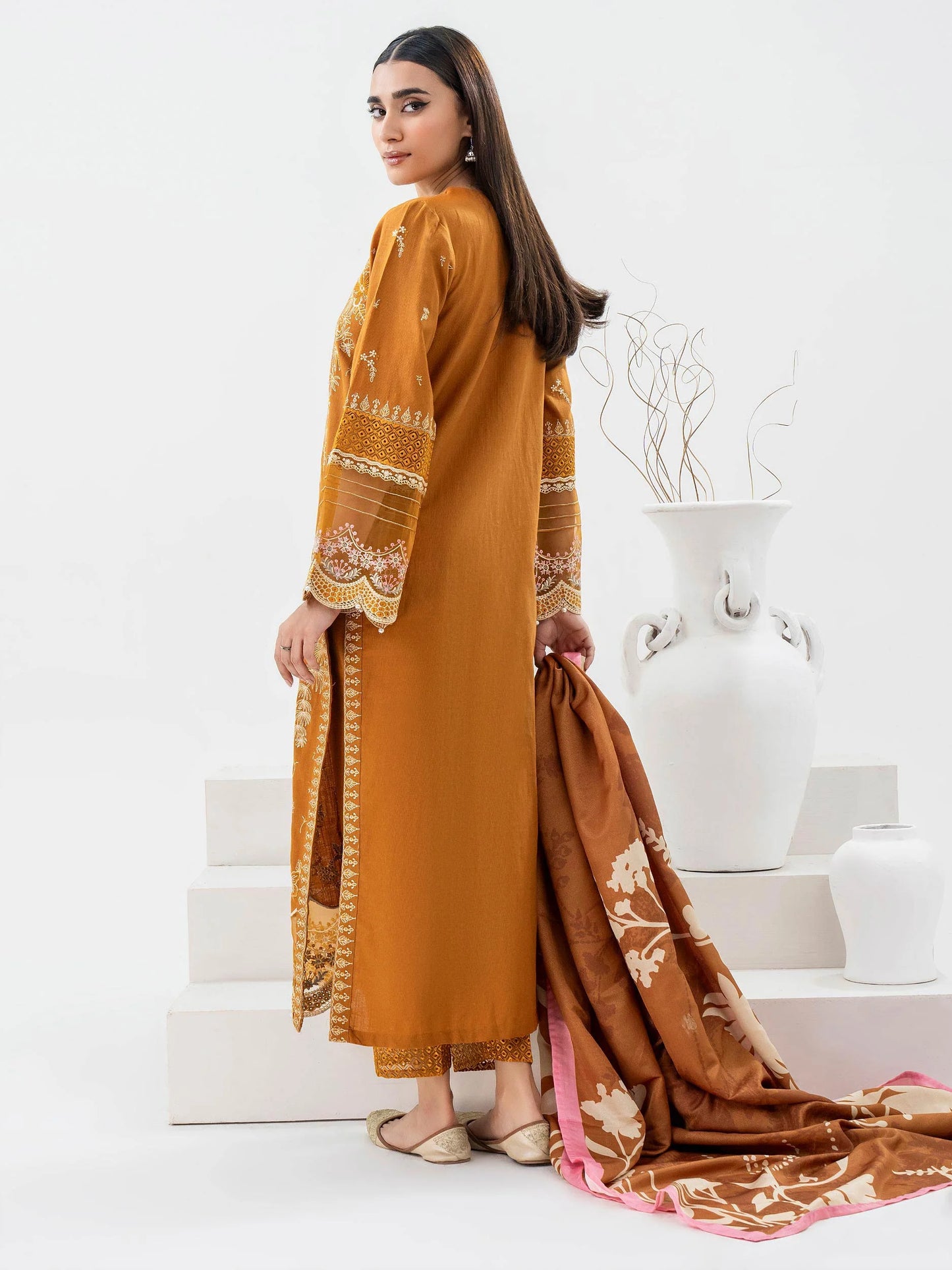 Limelight | 3 Piece Khaddar Suit-Embroidered