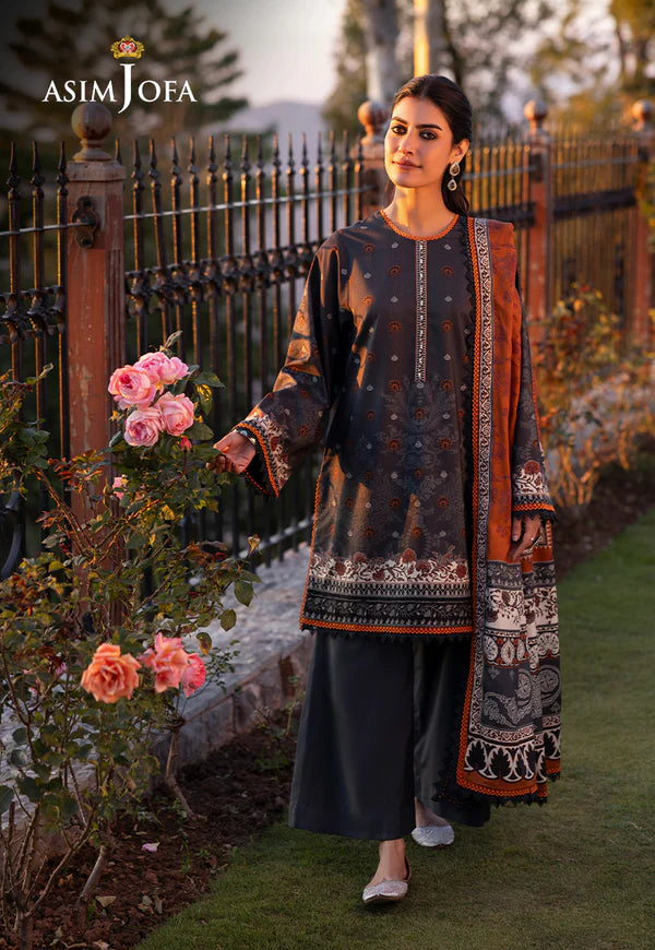 Asim Jofa Original | PRINTED VISCOSE 3 Pcs