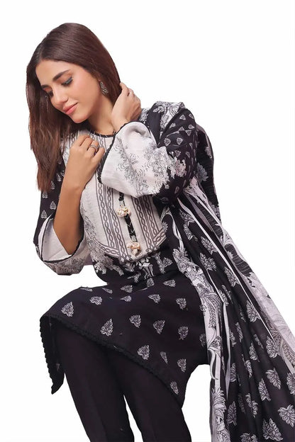 Gul Ahmed Original | 3 Piece Unstitched Printed Khaddar Suit