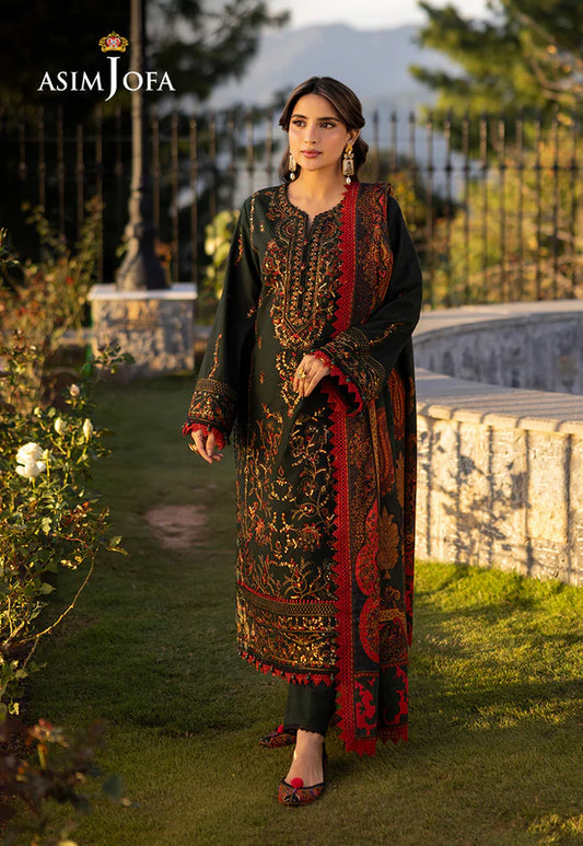 Asim Jofa Original | EMBROIDERED KHADDAR 3 Pcs