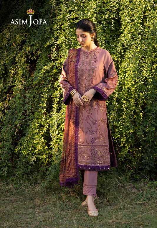 Asim Jofa Original | EMBROIDERED VISCOSE 3 Pcs