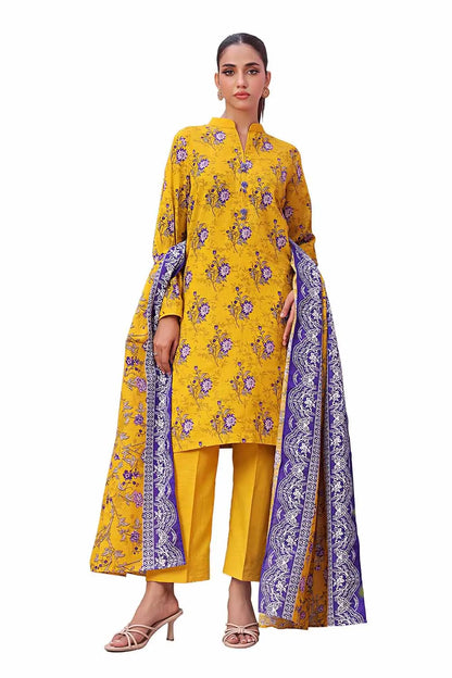 Gul Ahmed Original | 3 Piece Unstitched Printed Khaddar Suit