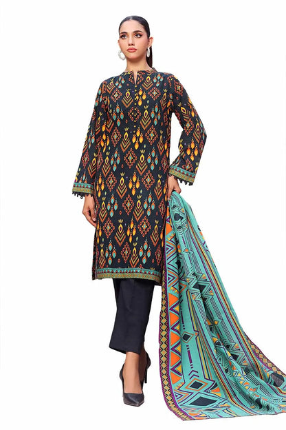 Gul Ahmed Original | 3 Piece Unstitched Printed Khaddar Suit