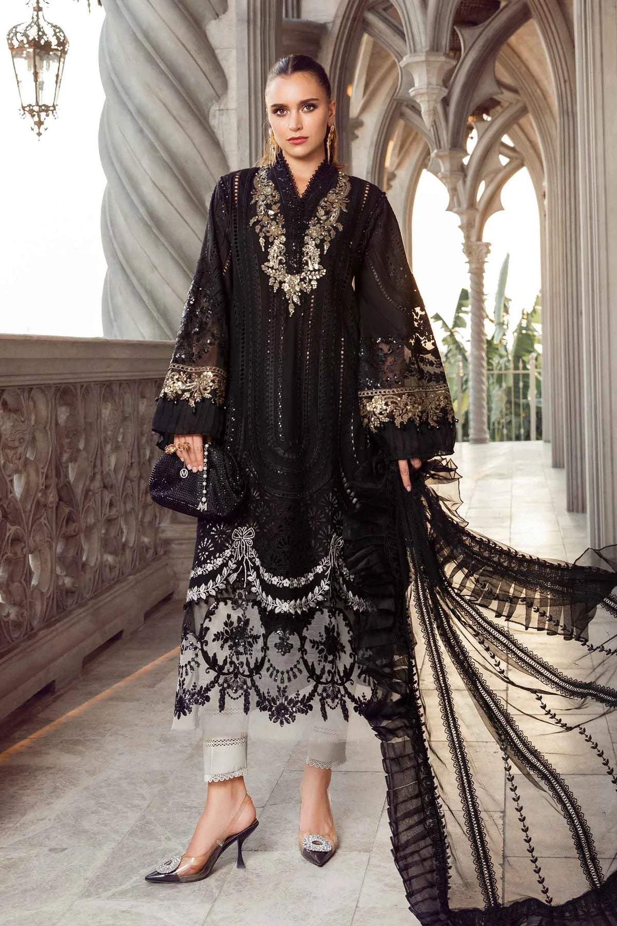 MariaB Original- 3 Piece - Unstitched Suit | EID LAWN-24-03