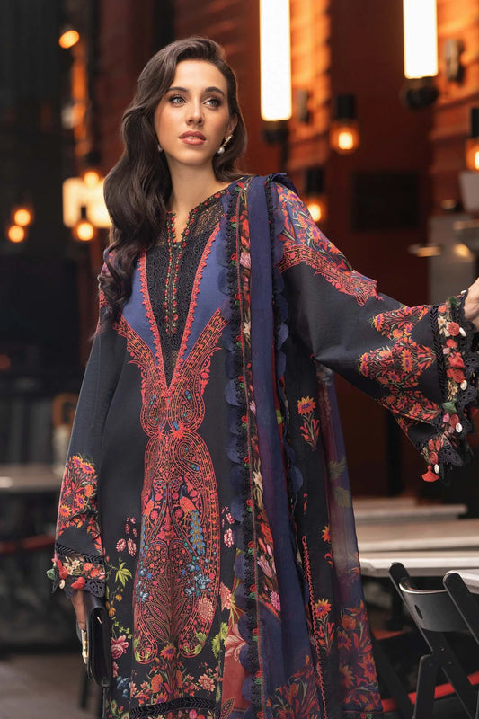 MariaB Original | 3 Piece Unstitched Printed Cambric Suit