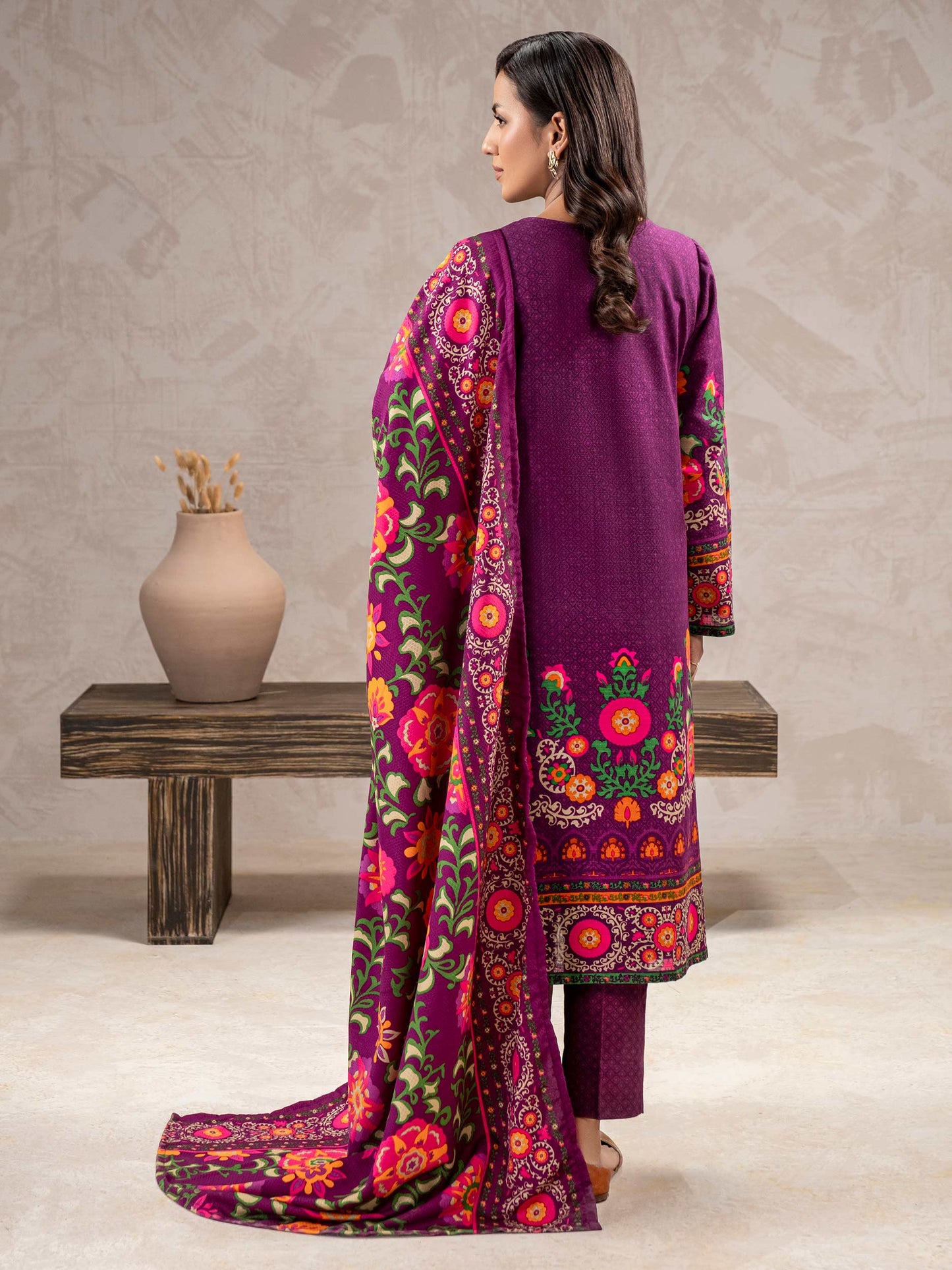 Limelight| 3 Piece Khaddar Suit-Printed (Unstitched)